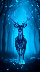 Mystic Deer in Enchanted Forest