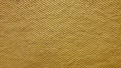 Fototapeta premium golden beige twill weave fabric macro texture diagonal pattern seamless background for design wallpaper or apparel illustration