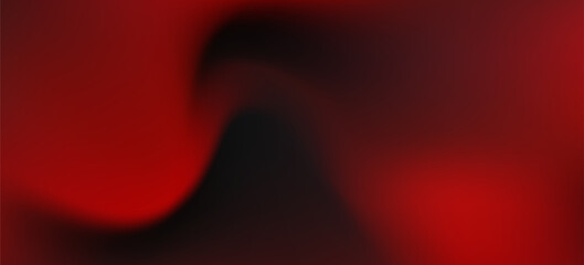 3d rendering of red abstract glass background. An abstract background features a gradient of red and dark red colors, creating a smooth, wave-like transition.
