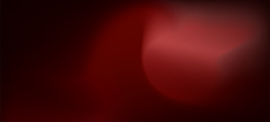 3d rendering of red abstract glass background. An abstract background features a gradient of red and dark red colors, creating a smooth, wave-like transition.