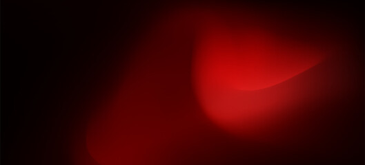 3d rendering of red abstract glass background. An abstract background features a gradient of red and dark red colors, creating a smooth, wave-like transition.