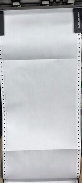 Continuous paper printer that requires copies. Dot Matrix Printer.