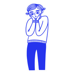 Surpriseed Person Doodle