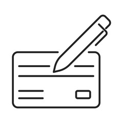 credit card edit line icon