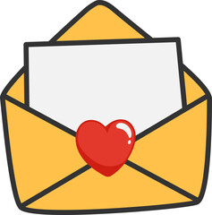 envelope with heart
