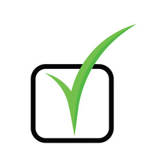 Check icon design template isolated illustration