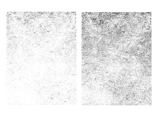 Vector urban textures. Distressed gritty vintage overlay grunge effect backgrounds. Monochrome grain surfaces.