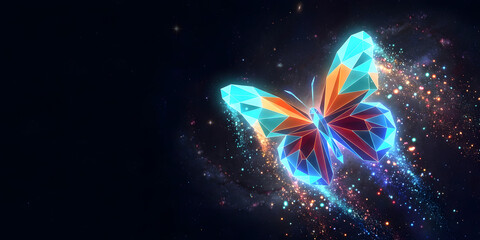 Abstract butterfly transformation business innovation