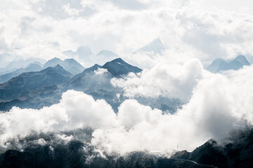 Scenic view on Grimselpass