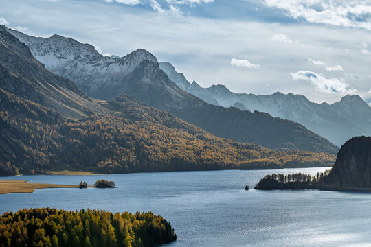 Silsersee im Herbst