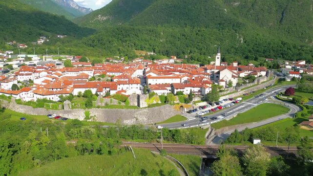 The ancient fortress city of Venzone, Friuli