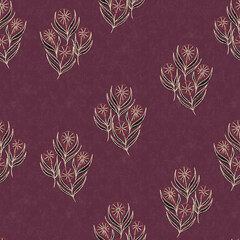 GEOMETRIC MANDALA SEAMLESS PATTERNS  AJRAKH PATTERN, HAND BLOCK PRINT, BATIK PRINT, INDIAN TEXTILE BACKGROUND