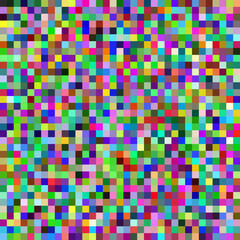 Fototapeta premium Abstract Multicolored Pixelated Noise Background - Digital Glitch Art Mosaic Pattern