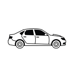 Naklejka premium Isolated vector illustration of a luxury sports SUV and modern automobile vehicle design with realistic wheels and 4x4 transport elements