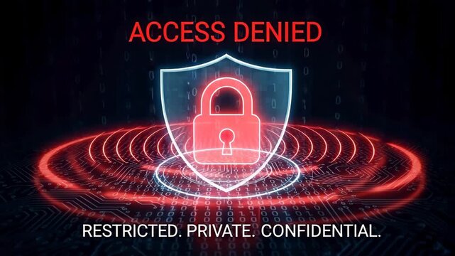 A security lock for the concept of privacy.