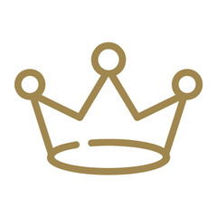 Crown Logo Minimal Gold Royal Icon