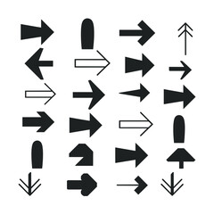 Arrow Icon Set Grid Directional Symbols