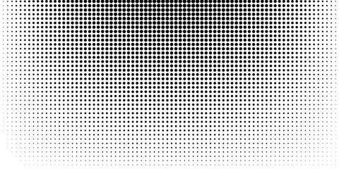 Wave halftone pattern. Halftone dots background. Vector