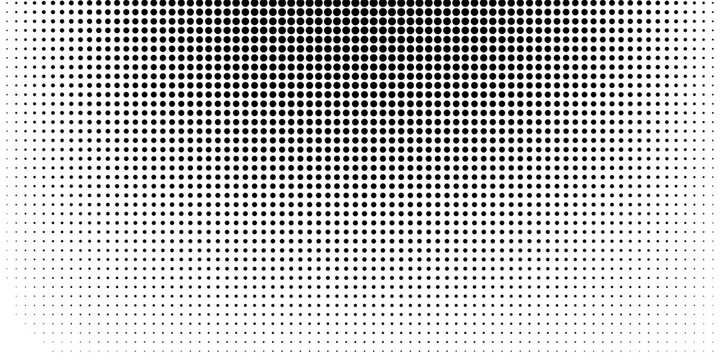 Wave halftone pattern. Halftone dots background. Vector