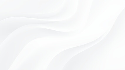 Obraz premium Abstract white background with flowing curved lines and soft gradients