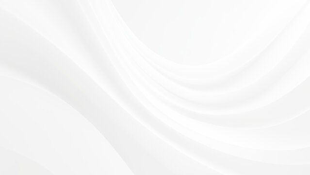 Abstract white background with soft flowing curves and gentle light variations
