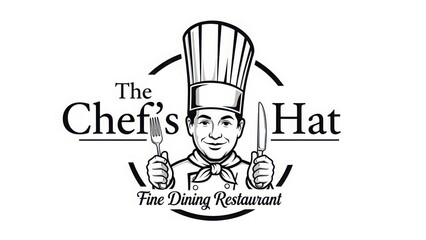 The chef's hat fine dining restaurant logo