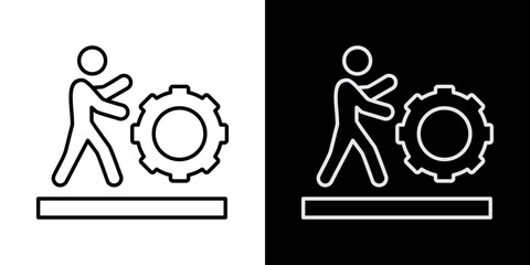 Business Process    White Icon Set Design