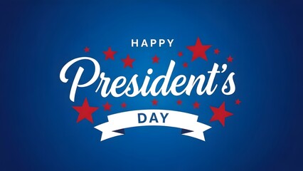 Happy president's day celebration with patriotic theme