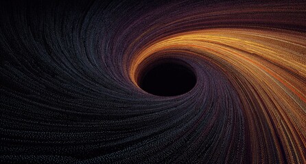 Abstract swirling vortex. Deep space tunnel