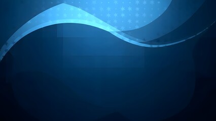 Abstract blue waveform background with gradient and light effects
