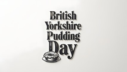 British yorkshire pudding day with a small pudding