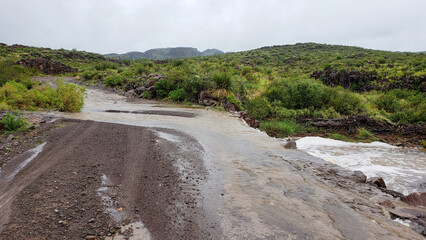 Big Bend Ranch State Park during a storm.