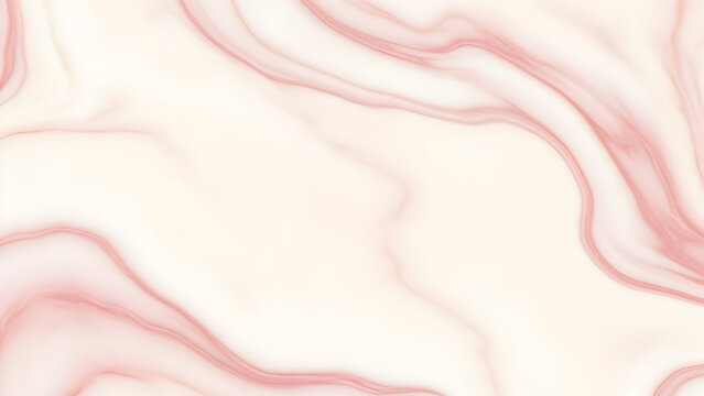 Seamless fluid pattern of creamy white and deep blush pink marble