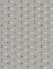 Seamless vector pattern of small circles in dark gray and beige colors.