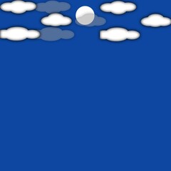 blue sky with clouds