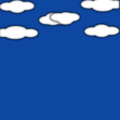 blue sky with clouds