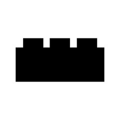 Lego Brick Silhouette Flat Image