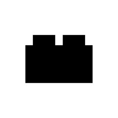 Lego Brick Silhouette Flat Image