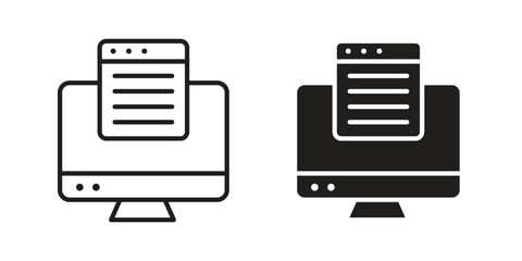 Search online icons for website design and development, app development. EPS10