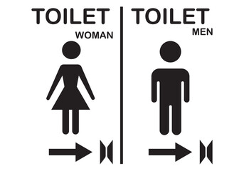 Man and woman symbol. Public bathroom pictogram. Male, Female, Handicap toilet sign. Male and female unisex toilet. toilets icon. Restroom signs for men women and disabled individuals 