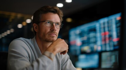 A cybersecurity analyst taking control of a network breach via rapid command-line inputs, streams of red alerts turning green — digital defense, system stability, and real-time threat mitigation.