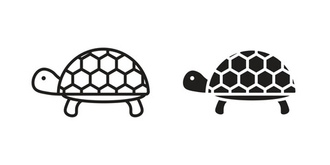Tortoise icons for website design and development, app development. EPS10