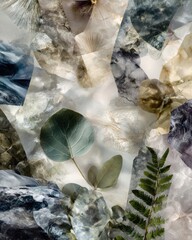 Nature's gigapixel tapestry a detailed exploration of botanical textures and patterns in a serene environment