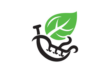 Organic farming visuals icon silhouette on white background.