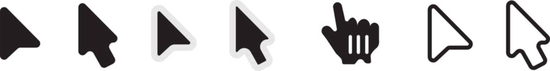 Decision making icons set showing choice. Choice vector icons set
