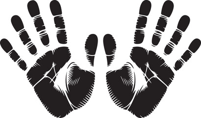 Vector hand prints