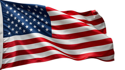 American flag waving in the wind