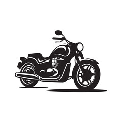 Obraz premium Motorcycle silhouettes on a white background. Vector illustration.