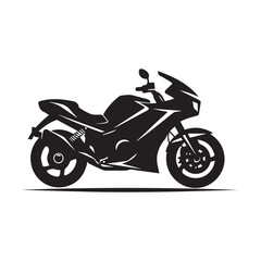 Fototapeta premium Motorcycle silhouettes on a white background. Vector illustration.