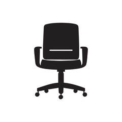 Obraz premium Office chair icon. Vector illustration. Isolated on white background.